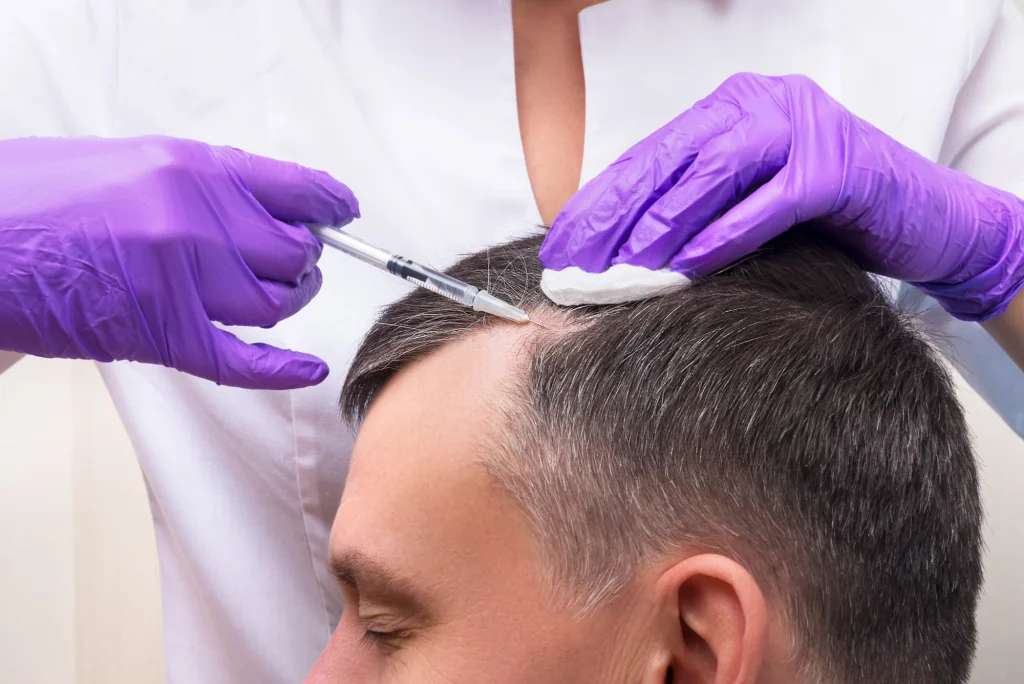 PRP hair restoration in Knightsbridge, Hair loss treatment in Knightsbridge